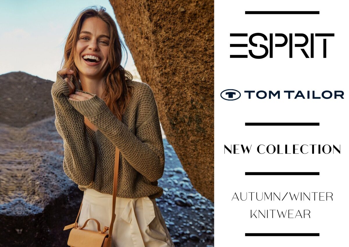 ESPRIT AND TOM TAILOR WOMEN'S KNITWEAR COLLECTION - FROM 5,40 EUR / PC