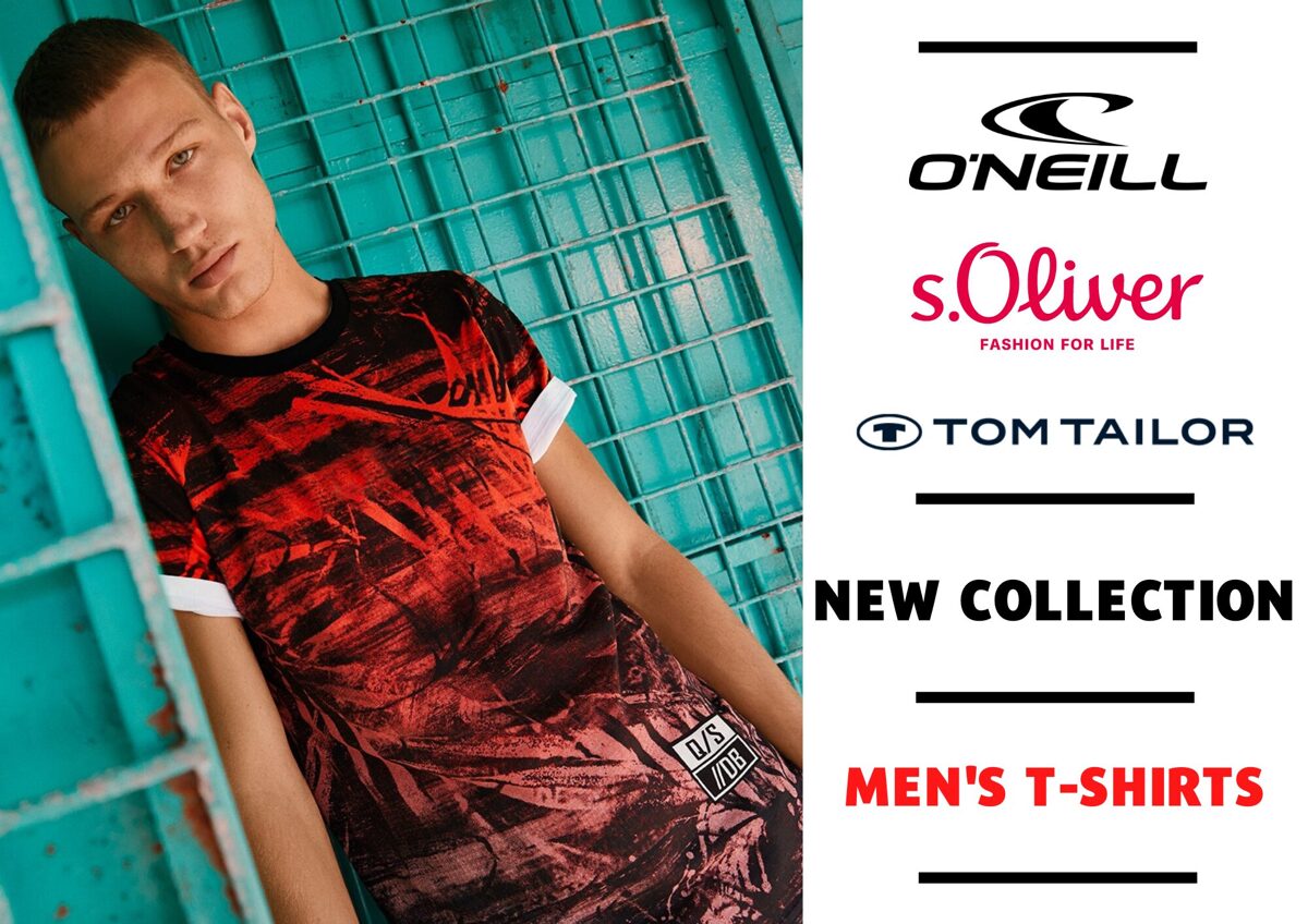 BRANDED MEN'S T-SHIRT COLLECTION - FROM 3,70 EUR / PC