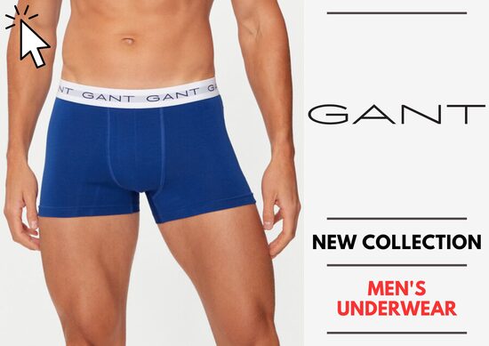 GANT MEN'S UNDERWEAR COLLECTION FROM 3,95 € / PIECE 