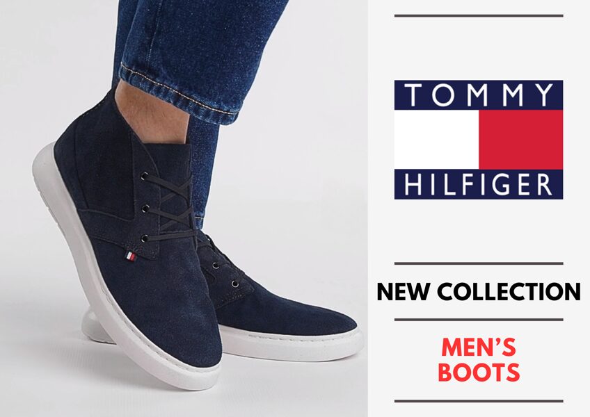TOMMY HILFIGER MEN'S LEATHER BOOTS COLLECTION  - 32,5 EUR / PC