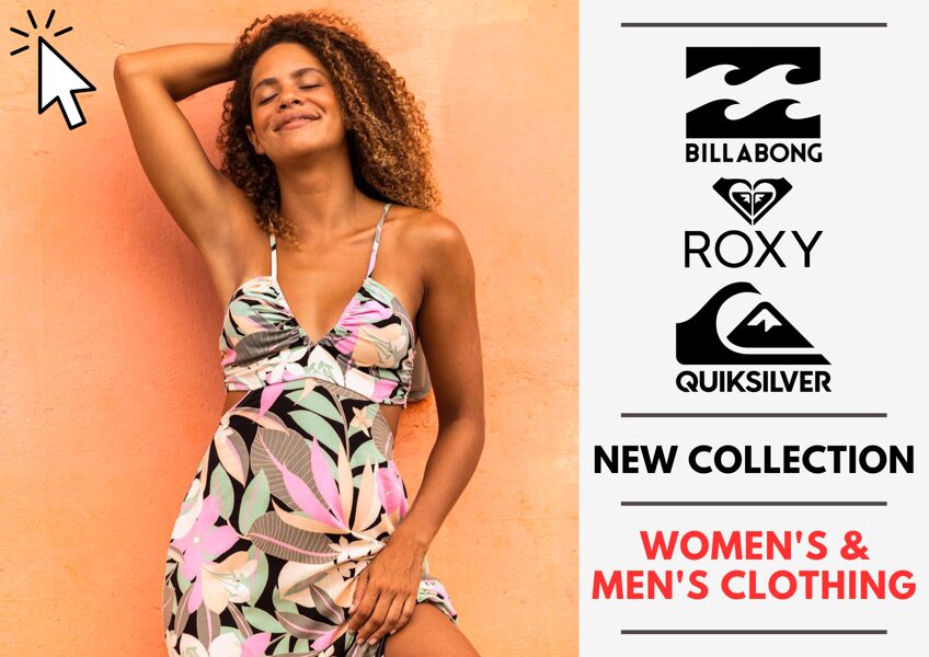 BILLABONG, QUIKSILVER AND ROXY WOMEN'S AND MEN'S COLLECTION - 10,5 EUR / PC