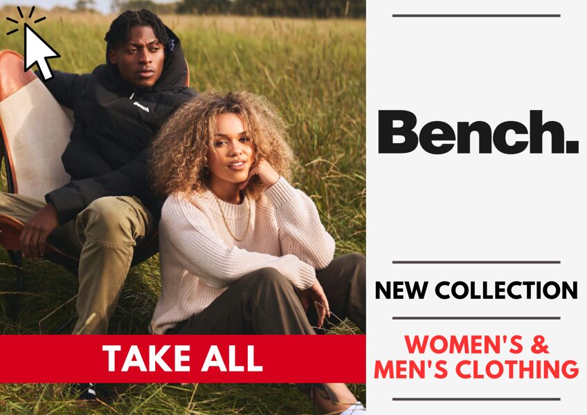 BENCH. WOMEN'S AND MEN'S COLLECTION - TAKE ALL - 7,80 EUR / PC