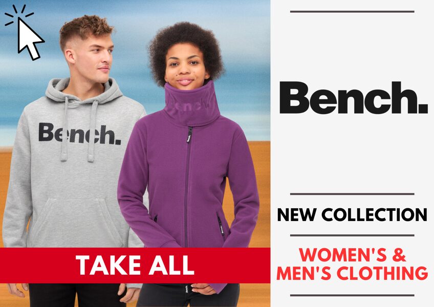 BENCH. WOMEN'S AND MEN'S COLLECTION - TAKE ALL - 7,80 EUR / PC