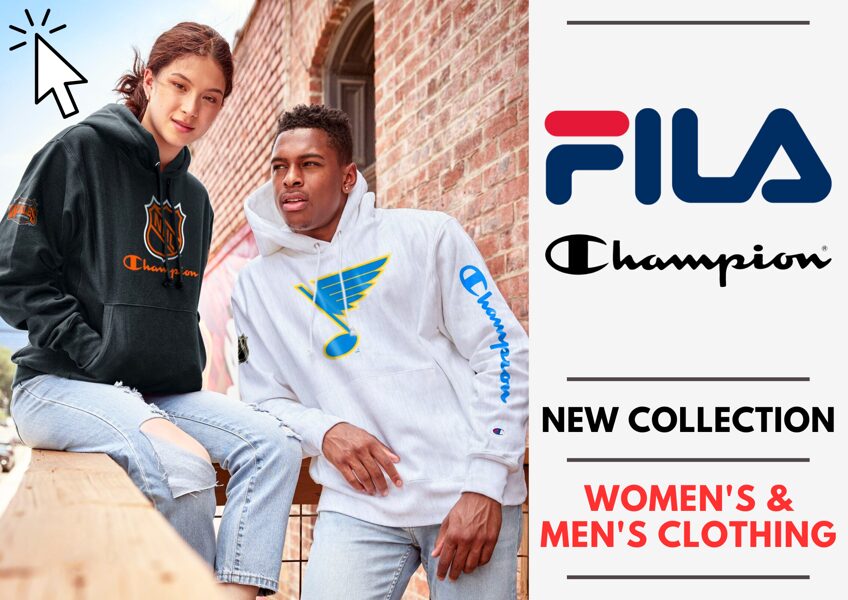 FILA AND CHAMPION MEN'S, WOMEN'S AND KID'S COLLECTION